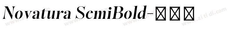 Novatura SemiBold字体转换 Novatura SemiBold字体转换